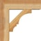 Ekena Millwork Balboa Block Rough Sawn Bracket w/ Offset Brace, Western Red Cedar, 6"W x 18"D x 18"H BKT0604X18X18BOA05RWR - alternate 4